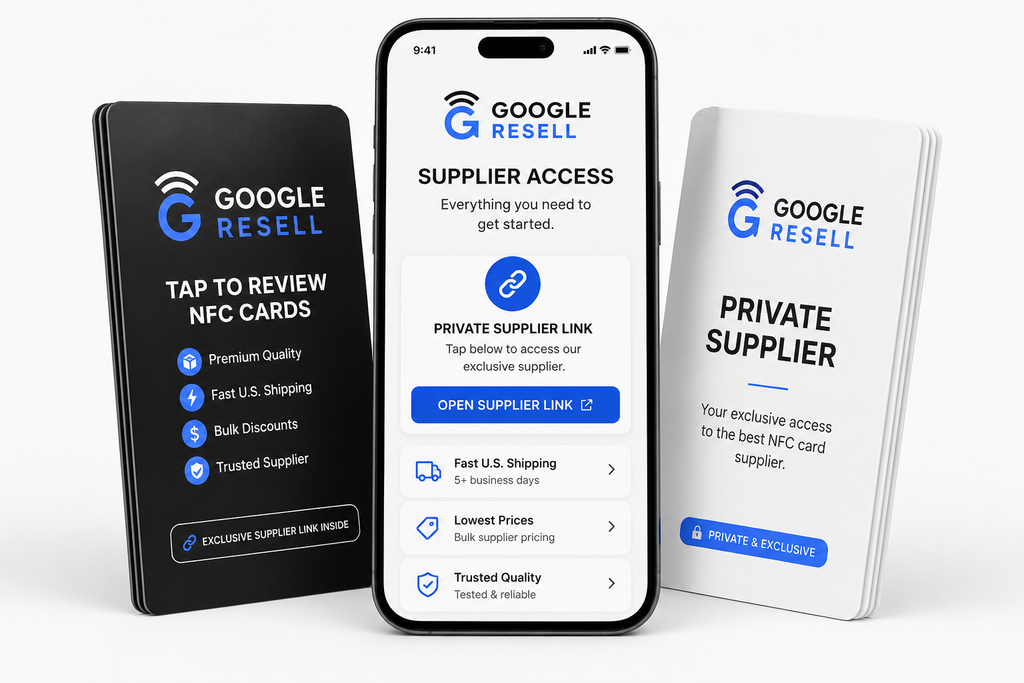 Google NFC Tap to Review Card SUPPLIER LINK